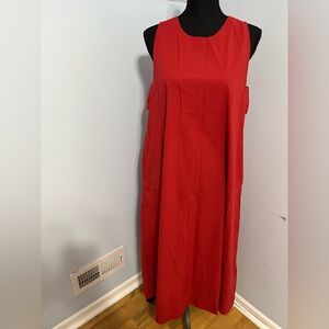 Madewell Red Linen dress..